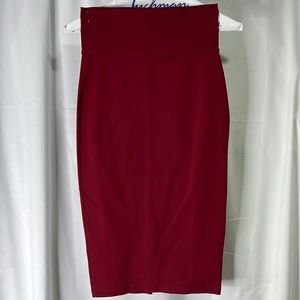 Burgundy Midi skirt